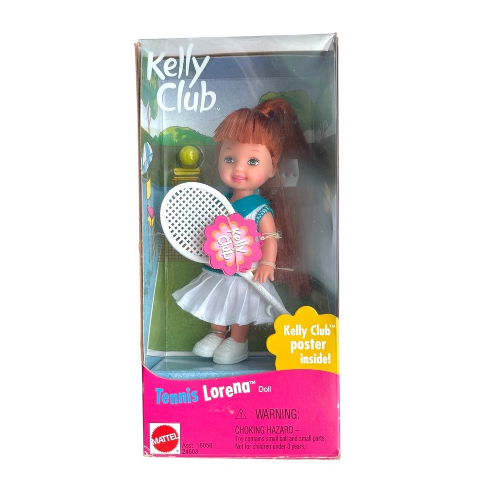 Vintage Kelly Club Tennis Lorena Doll 1999 90s Barbie Mattel
